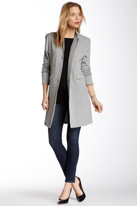 Majestic Button Front Long Jacket