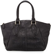 Thumbnail for your product : Christian Lacroix CXL by Nice Faux-Croc Satchel Bag, Black