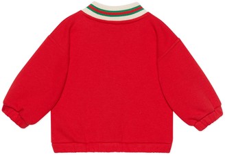 Gucci Baby cotton jacket with Web