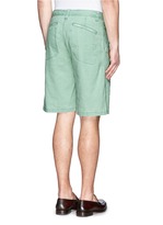 Thumbnail for your product : Armani Collezioni Cotton-linen shorts