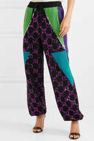 Thumbnail for your product : Gucci Sequin-embellished Wool Track Pants - Black