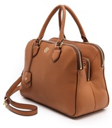 Thumbnail for your product : Tory Burch Robinson Pebbled Triple Zip Satchel