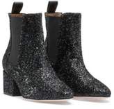 Thumbnail for your product : HUGO Chelsea boots with glitter uppers and leather trims