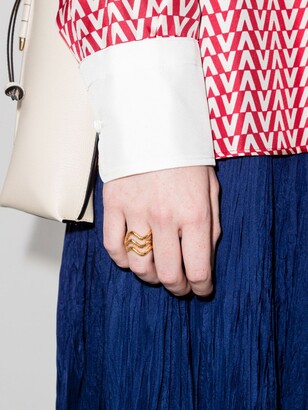 Sylvia Toledano Gold-Plated Flow Stackable Ring Set