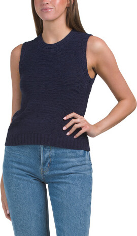 TJMAXX Tape Yarn Sweater Tank Top, Nylon/Acrylic