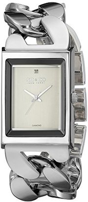 SO&CO New York Women's 'SoHo' Quartz Metal and Stainless Steel Dress Watch, Color:Silver-Toned (Model: 5094.1)