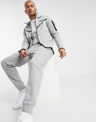 Nike Tech Fleece full-zip hoodie in grey