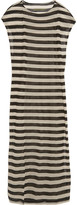 Thumbnail for your product : Enza Costa Striped stretch modal-blend maxi dress