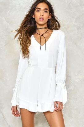 Nasty Gal Hands are Tied Ruffle Romper