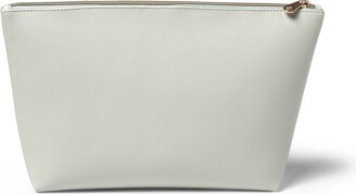 Daisy Fuentes Women's Large Dome Flat Makeup Bag Pouch- Makeup Organizer  Travel Bag, Cosmetic Bag, Toiletry Bag, Taupe : Target