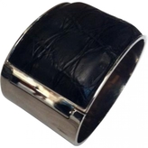 Thumbnail for your product : Fendi Black Exotic leathers Bracelet