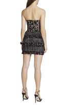 Thumbnail for your product : BCBGMAXAZRIA Ellie Mixed-Lace Strapless Dress