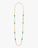 Thumbnail for your product : Ben-Amun Glass Stone Long Station Necklace