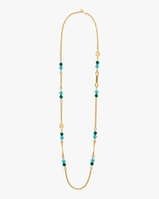 Ben-Amun Glass Stone Long Station Necklace