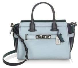 Coach Two-Tone Leather Satchel