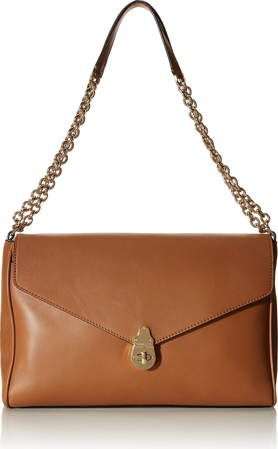 calvin klein shoulder bolsa brown