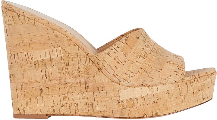 Veronica Beard Dali Cork Platform Wedge Sandals - ShopStyle