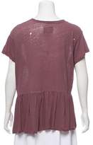 Thumbnail for your product : Current/Elliott Distressed Scoop Neck Top w/ Tags