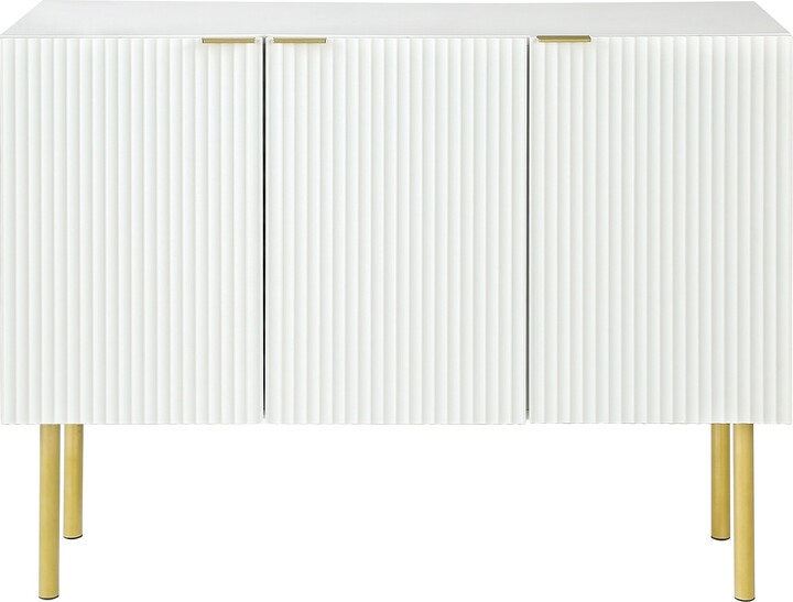 Sideboard Particle Board & MDF Board with Gold Metal Legs