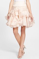 Thumbnail for your product : Milly 'Tara' Ruffle Silk Skirt