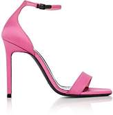 Thumbnail for your product : Saint Laurent Women's Amber Satin Ankle-Strap Sandals - Md. Pink
