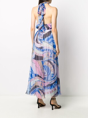 Emilio Pucci Wally-print chiffon dress
