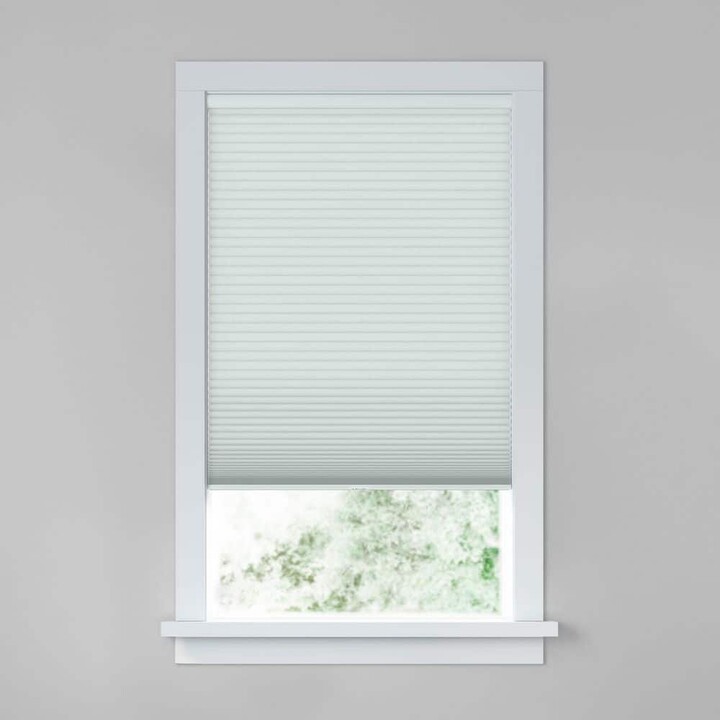 Levolor Classic Value Powder Cordless Blackout Polyester 3/4 in. Cellular Shades-30 in. W x 30 in. L, Custom