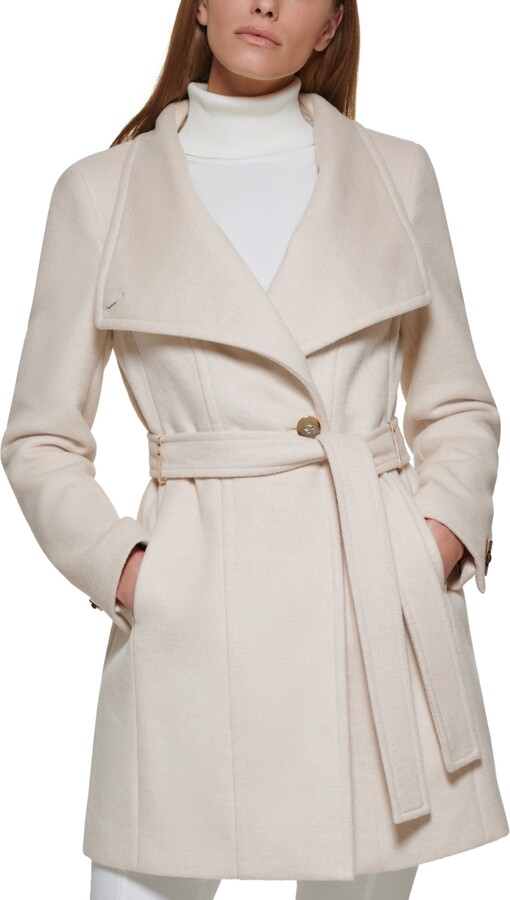 Calvin Klein Women's Beige Coats | ShopStyle
