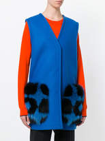 Thumbnail for your product : Fendi oversized V-neck waistcoat