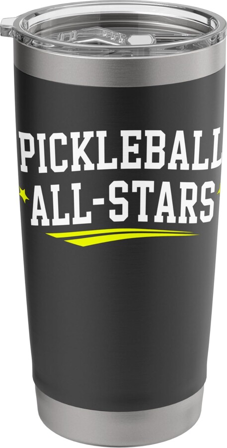 Pickle Life Dinking Champs Paddle Designs Pickleball Player League Sports Pickle Champ Retro Stainless Steel Insulated Tumbler