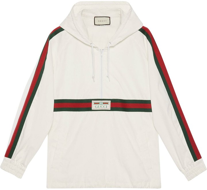 Gucci Logo Label Windbreaker - ShopStyle Outerwear
