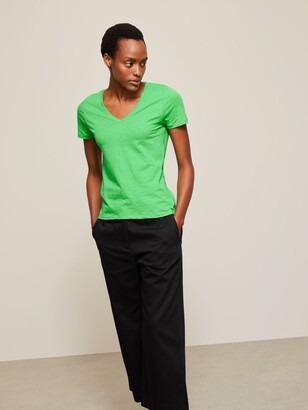 green t shirt v neck
