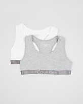 Thumbnail for your product : Calvin Klein 2-Pack Customised Stretch Bralette Set - Teen