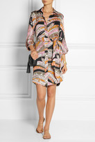 Thumbnail for your product : Emilio Pucci Printed silk-satin shirt dress