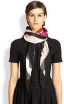 Thumbnail for your product : Alexander McQueen Big Leopard Silk Shawl