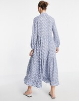 Thumbnail for your product : Urban Threads tiered maxi smock dress in floral print