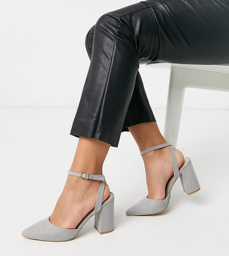 raid wide fit katy blush heeled shoes