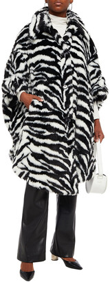 MM6 MAISON MARGIELA Oversized zebra-print faux fur coat