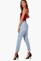 Thumbnail for your product : boohoo Tall Hollie Eyelet And Ripped Jeans