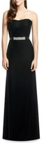 Thumbnail for your product : Dessy Collection Embellished Belt Strapless Velvet Gown