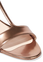 Thumbnail for your product : Nicholas Kirkwood Casati Embellished Metallic Patent-leather Sandals - Blush