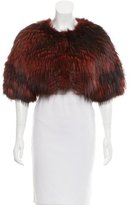 Thumbnail for your product : Oscar de la Renta Fur Short Sleeve Bolero w/ Tags