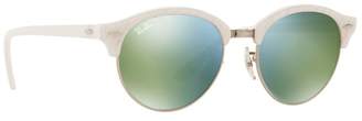 Ray-Ban - White 'Clubround' Rb4246 Sunglasses