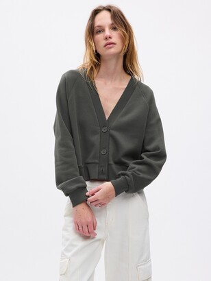 Gap Vintage Soft Cropped Sweatshirt Cardigan
