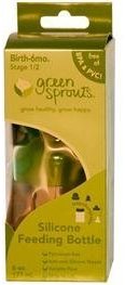 I Play Green Sprouts Bottle Silicone 6 Oz by