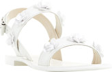 Thumbnail for your product : Dune Lavender floral-embellished leather sandals