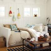 Thumbnail for your product : Pottery Barn Teen Jamie Daybed Frame + Daybed Slipcover + Mattress Slipcover, Full, Flax Washed Grainsack, QS EXEL