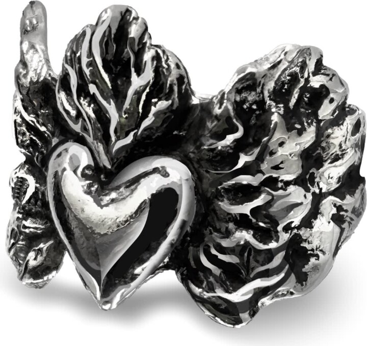 Perry Gargano Devotion Sacred Heart Ring - Sterling Silver - 90S