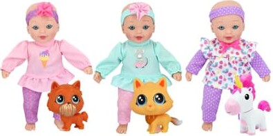Little Darlings Little Sweeties Baby Doll With Pets