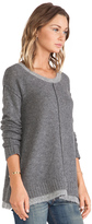 Thumbnail for your product : Linear B. Nova Boxy Sweater with Contrast Neck & Hem